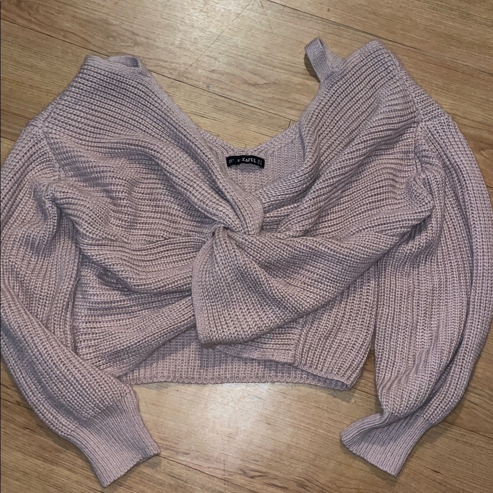 Purple Knit Sweater